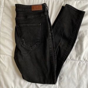 Black high rise hollister jeans